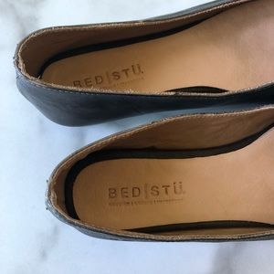 Bed Stu Shoes | Bedstu Indie Leather Flats In Graphito Rustic 65 | Poshmark